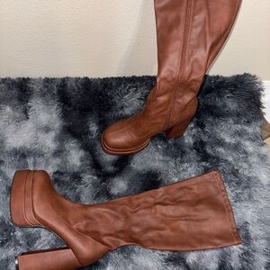 Women's Brown Leather Boots
